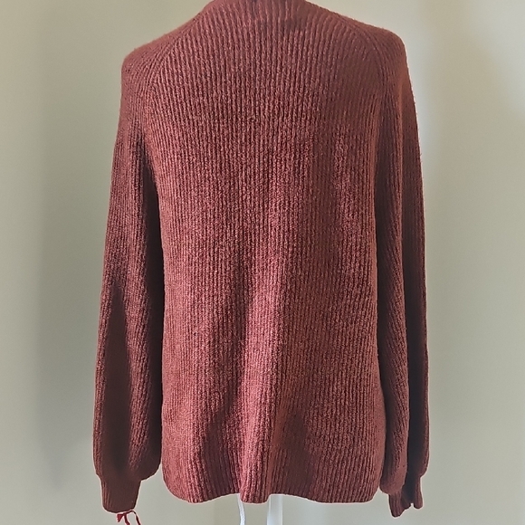Ruby Rd. Rich Brown Crew Neck Sweater - Picture 3 of 6